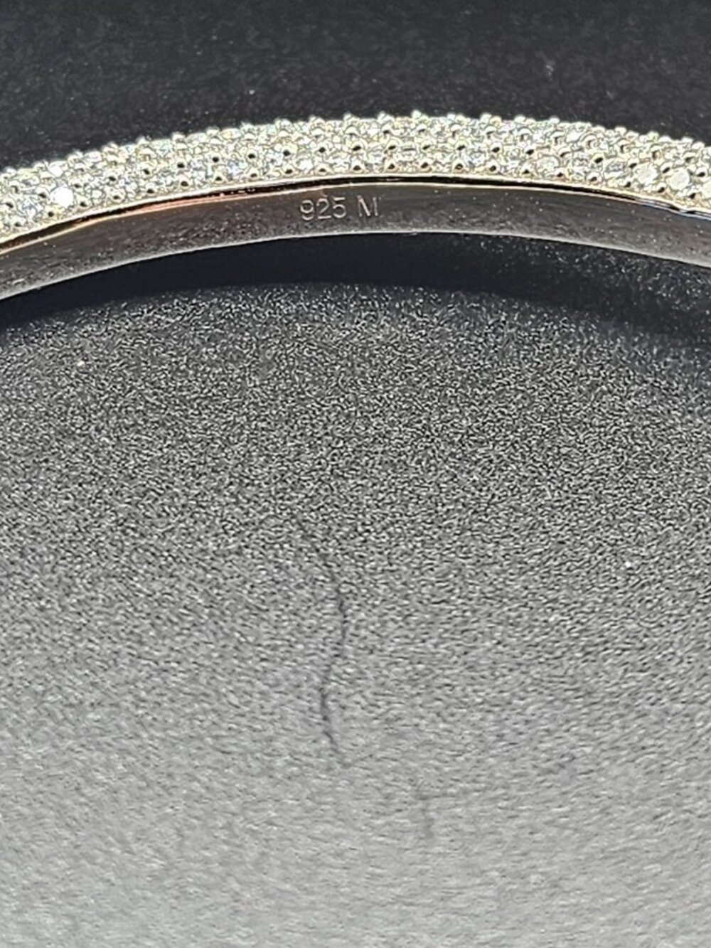925 Sterling Silver Moissanite 4PC Nail Set. Ring Bangle Chain - Picture 5 of 12